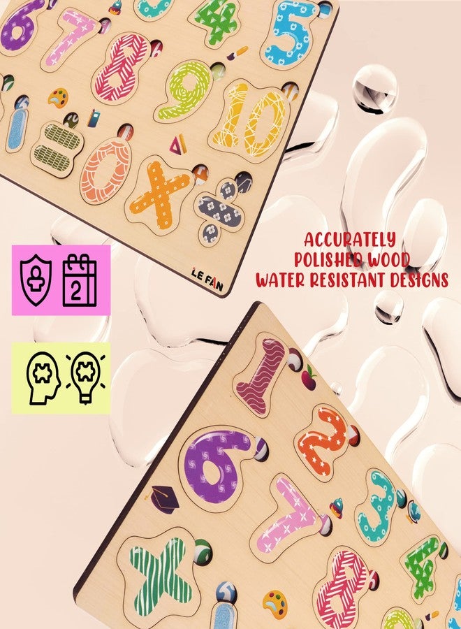 Lefan Fun and Educational Wooden Number Puzzle for Kids - Alphabet Puzzle Toy, Perfect for Teaching - Interactive Smart Board for Learning - Ideal Educational Toy for Kids - Image 5